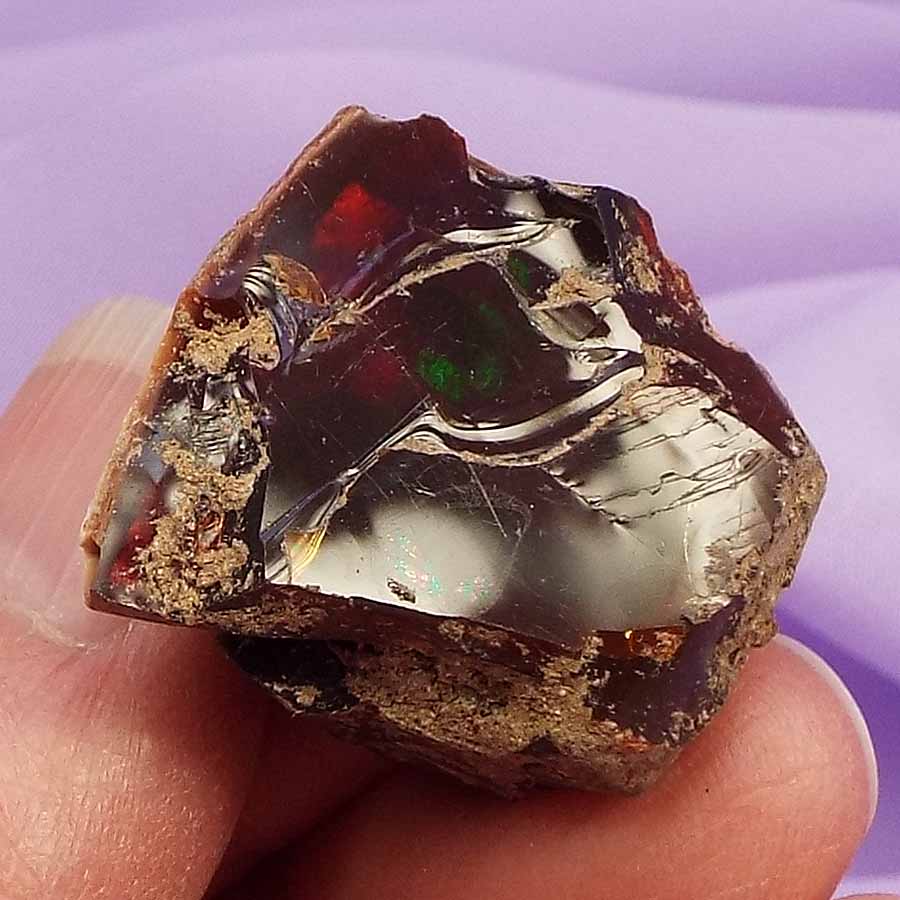 Natural Chocolate Opal, Flashes 'Express Your True Self' 8.2g SN37025