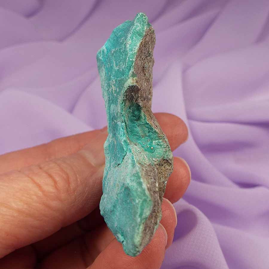 Natural piece Chrysocolla crystal 'Accept Change With Serenity' 37g SN52060