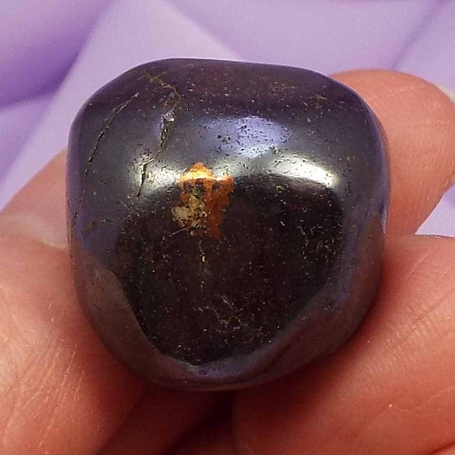 Cobaltean Calcite Copper Malachite tumblestone 'Self Discovery' 28g SN34247