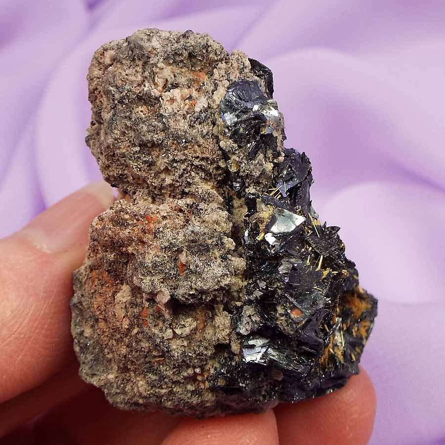 Rare piece Hematite and Golden Rutile, 'Find Spiritual Guidance' 42g SN52034