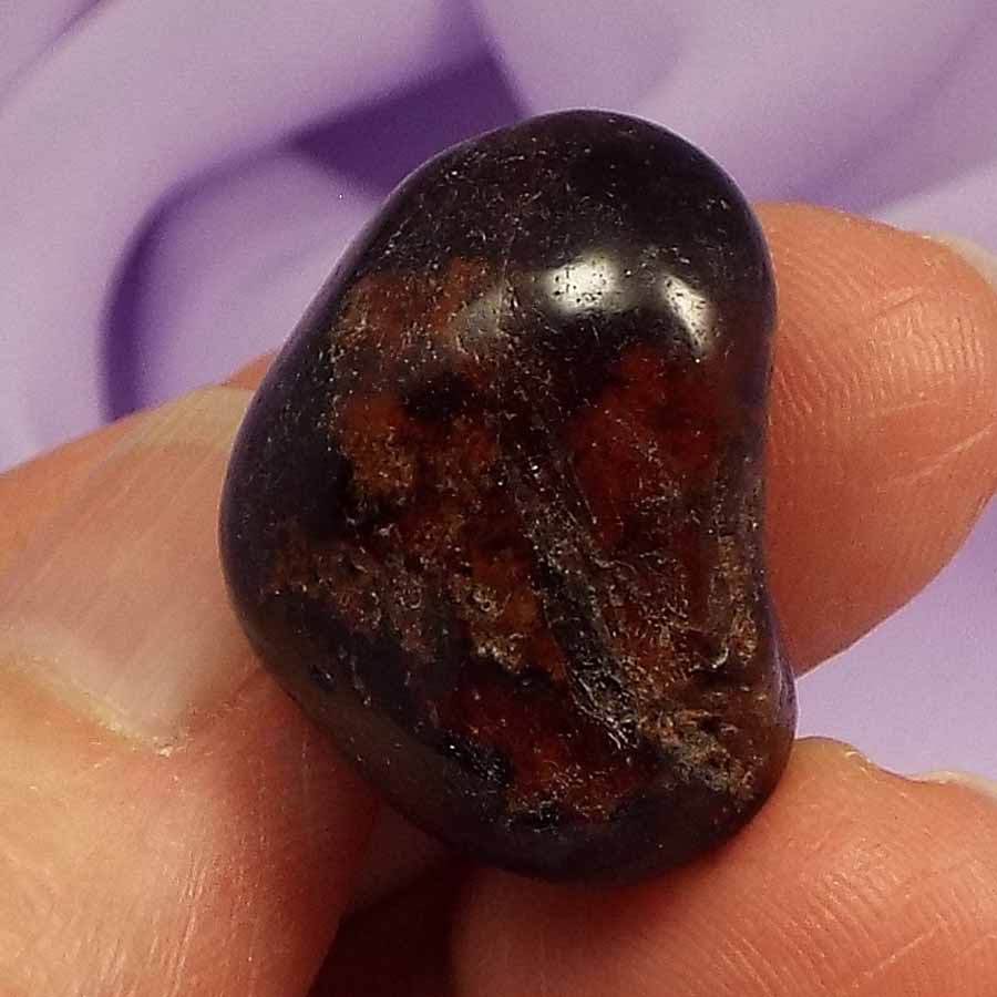 Rare Hessonite Garnet tumblestone 'Support During Challenge' 12.0g SN51940