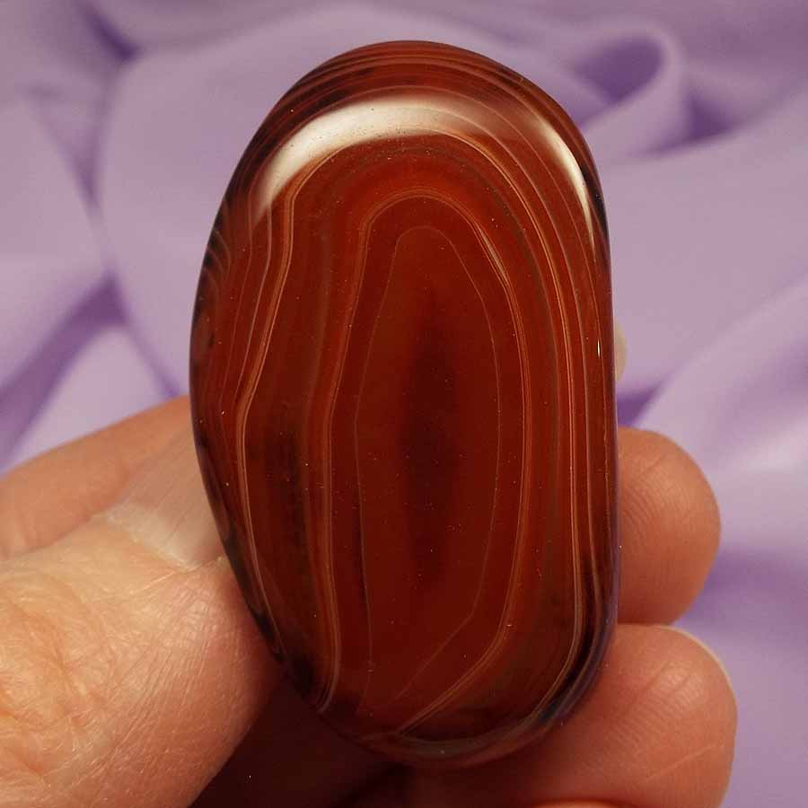 Beautiful Mad River Agate polished stone 26g SN39740