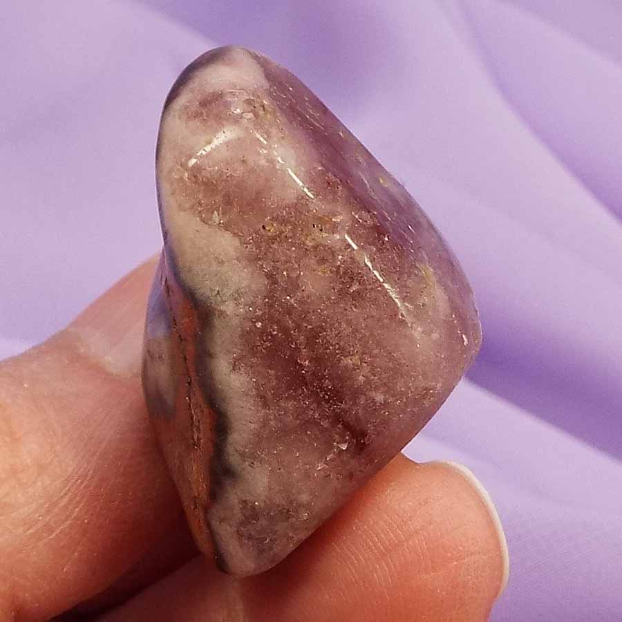 Rare Pink Amethyst hand polished stone 'Divine Love' 19.5g SN49019