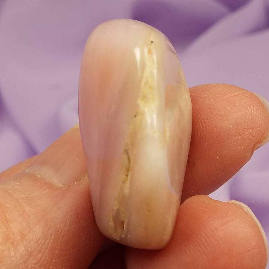 Pink Opal crystal tumble stone 10.8g SN43995