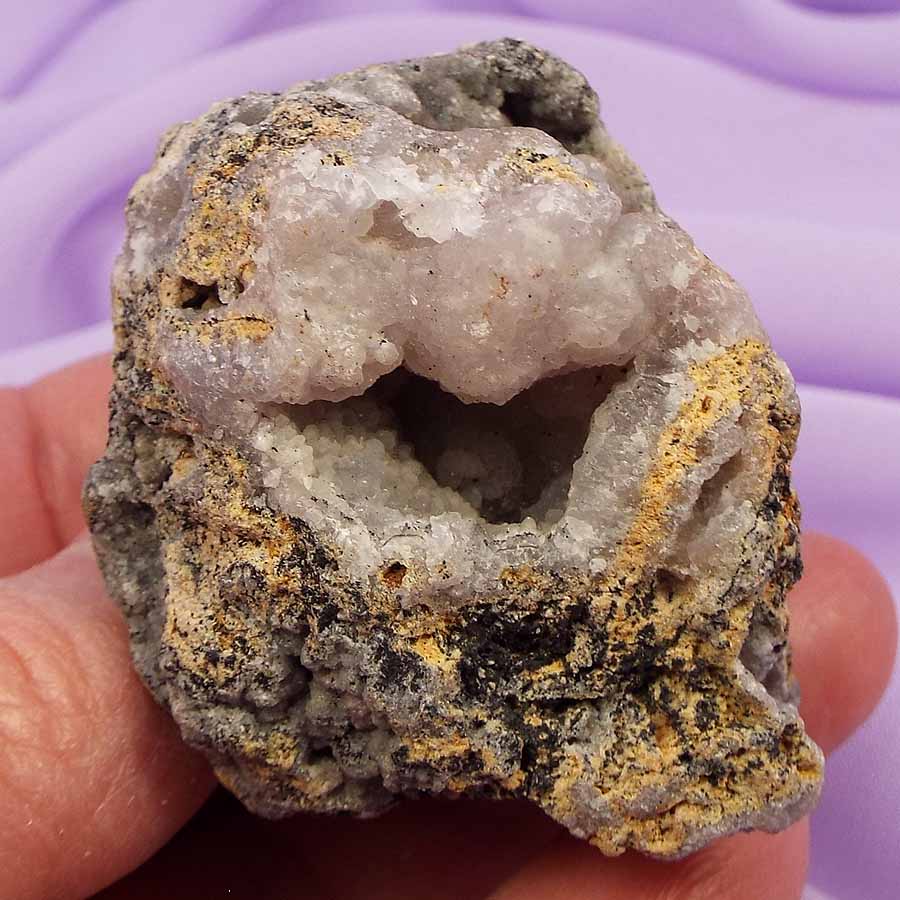 Pink Smithsonite crystal on matrix 'Let Go Of Past Pain' 88g SN52073