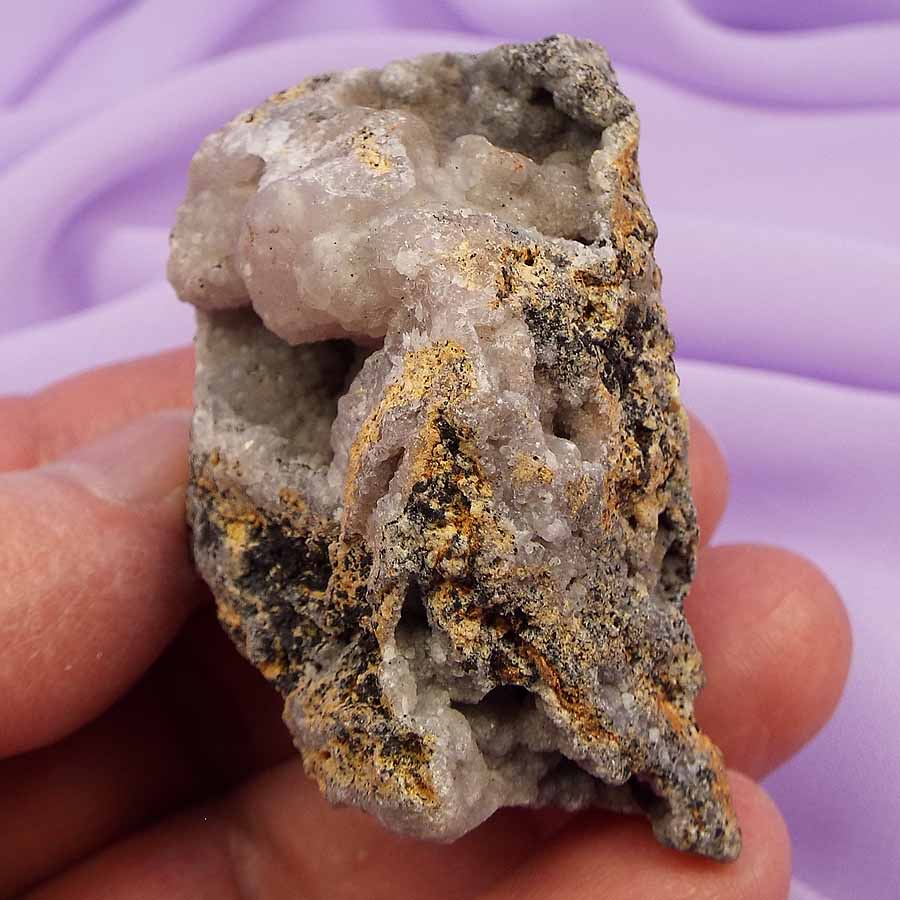 Pink Smithsonite crystal on matrix 'Let Go Of Past Pain' 88g SN52073