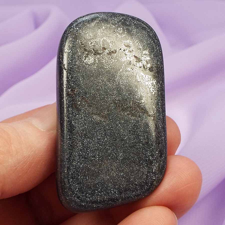 Rare sparkly Specular Hematite stone 'Contact with Other Worlds 45g SN54456