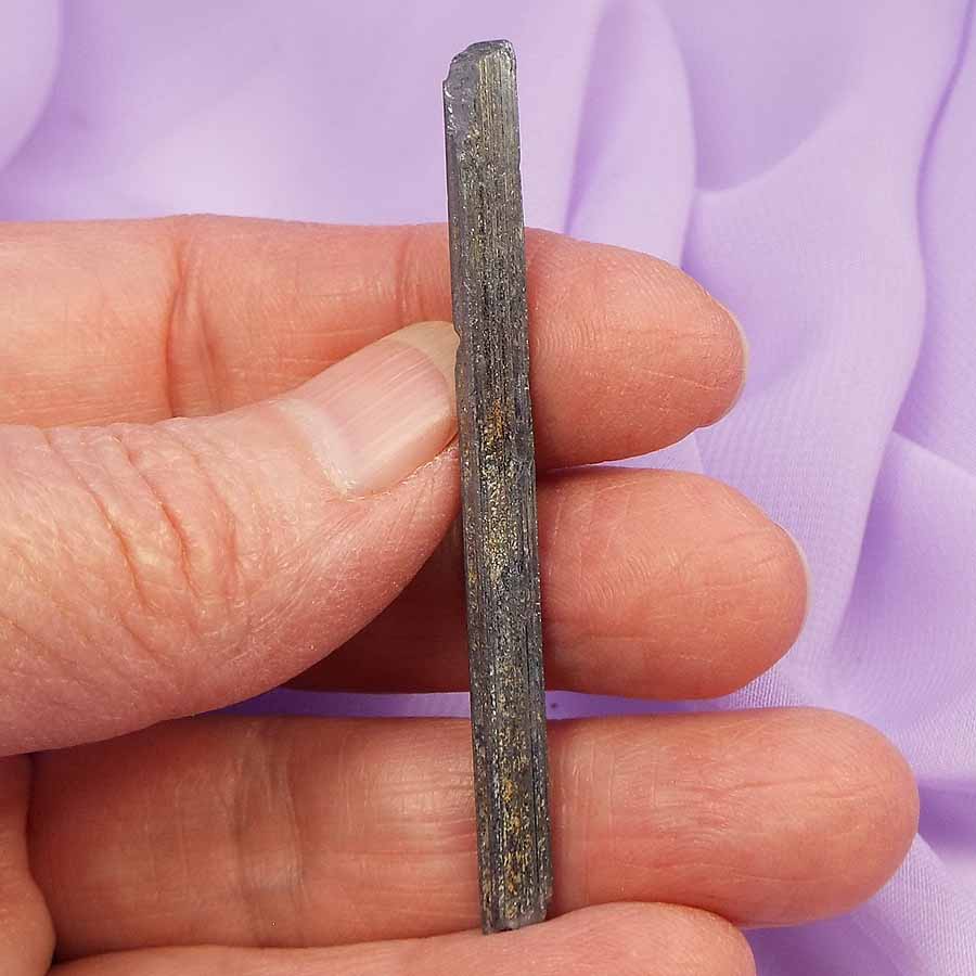 Natural Stibnite crystal, natural wand 'Release The Negative' 3.0g SN52013