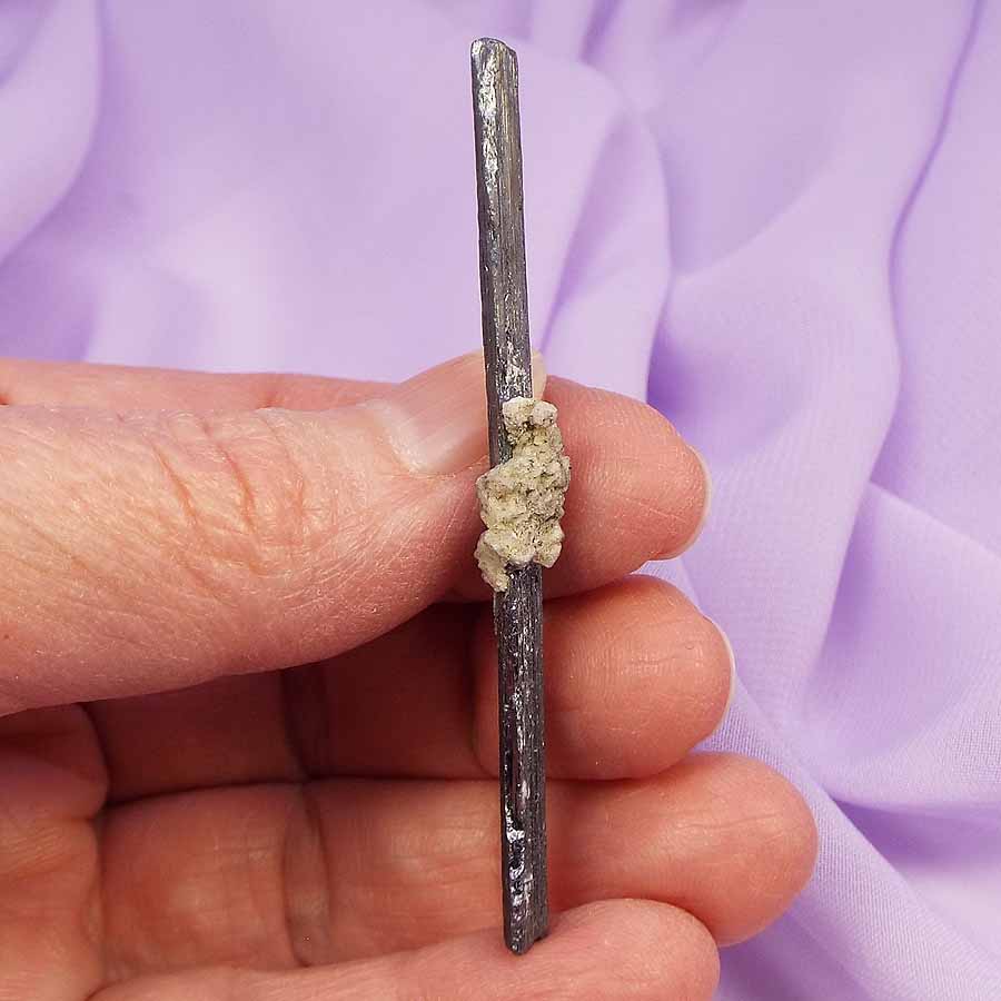 Natural Stibnite crystal, natural wand 'Release The Negative' 4.8g SN52014