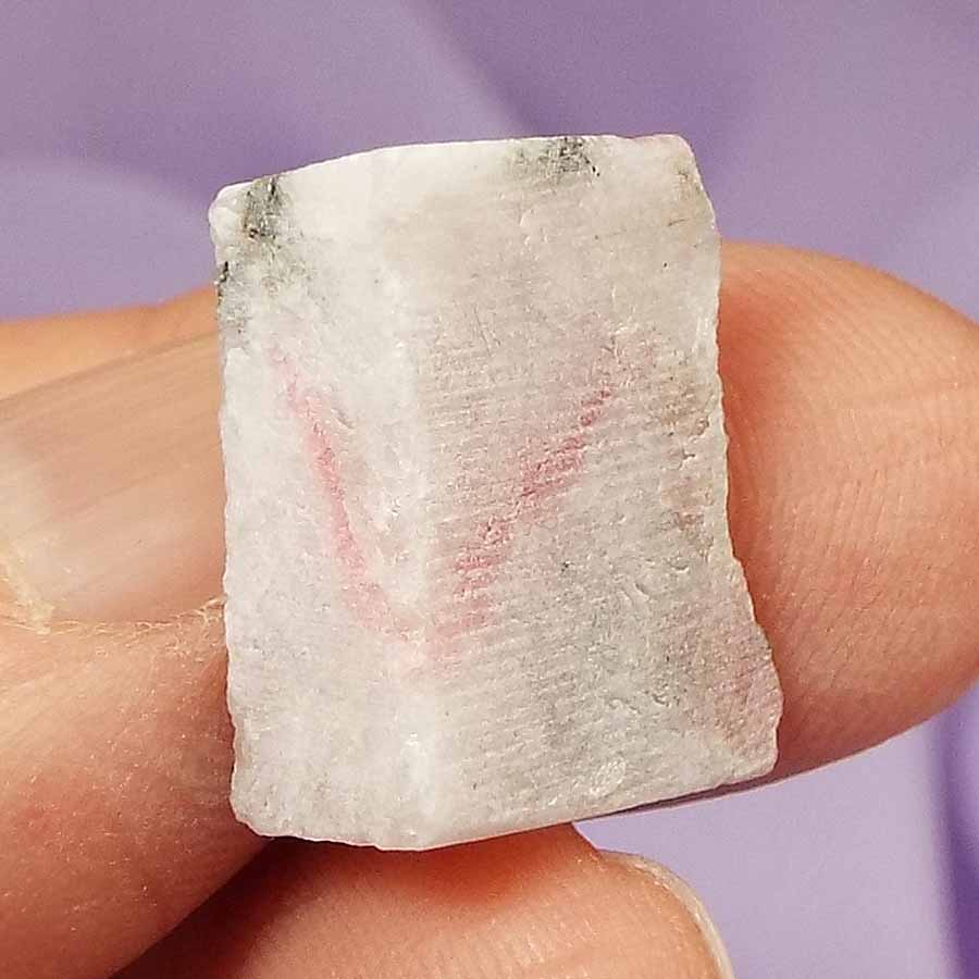 Very rare small natural piece Tugtupite 'Learn to Love Yourself' 3.2g SN53686