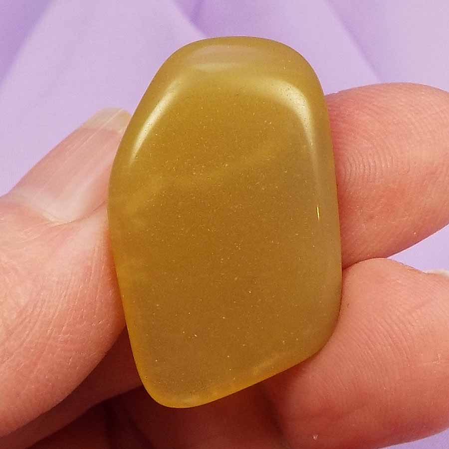 Rare Yellow Opal tumble stone 5.4g SN17947