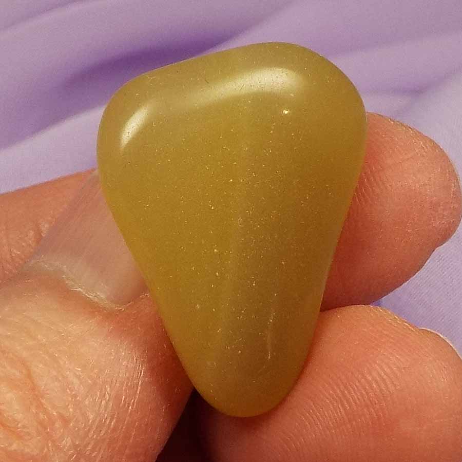 Rare Yellow Opal tumble stone 5.2g SN17951
