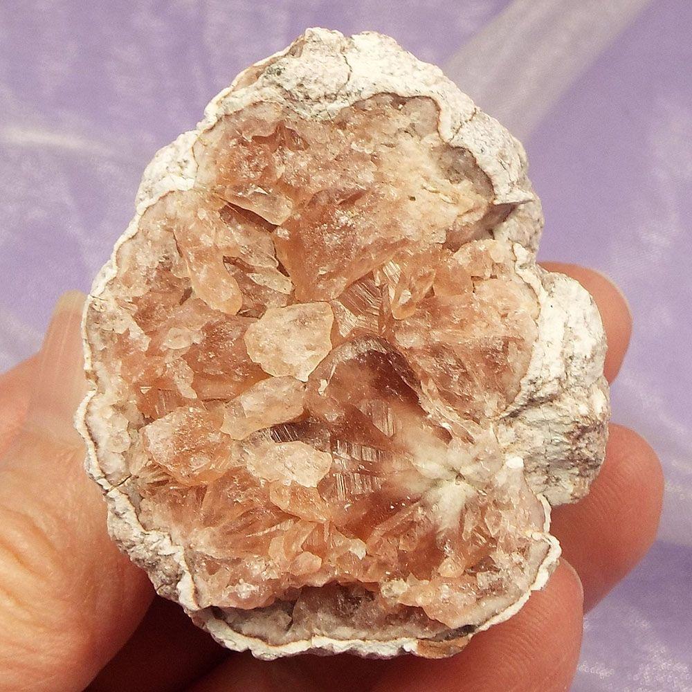 Rare Pink Amethyst geode piece 'Divine Love' 120g SN46833