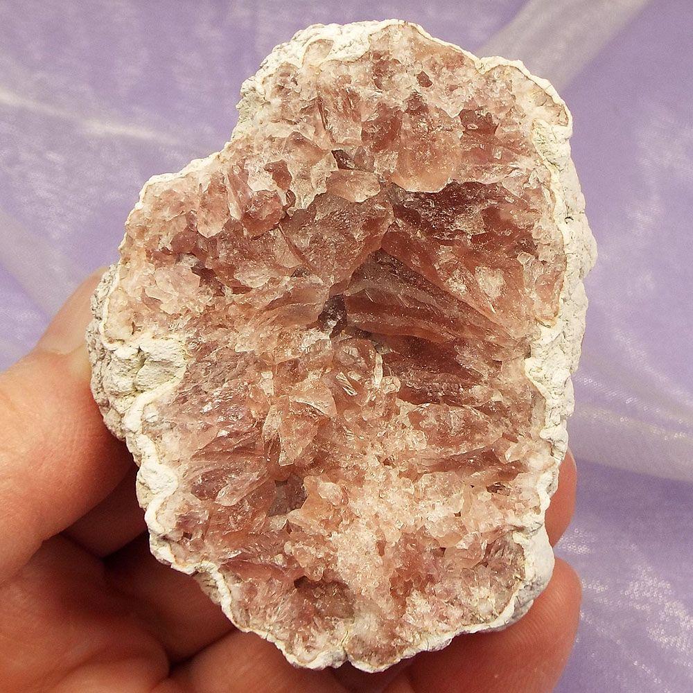Rare Pink Amethyst geode piece 'Divine Love' 139g SN46832