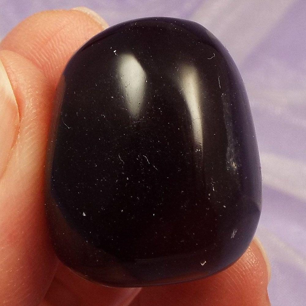 Unusual Smoky Purple Fluorite tumblestone 'Concentration' 26g SN47241
