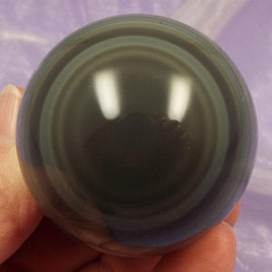 Platinum Obsidian 45mm sphere 'Emotional Change' 132g SN48746