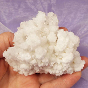 Sparkling White Cave Calcite Aragonite natural cluster 'Grow' 260g SN34583
