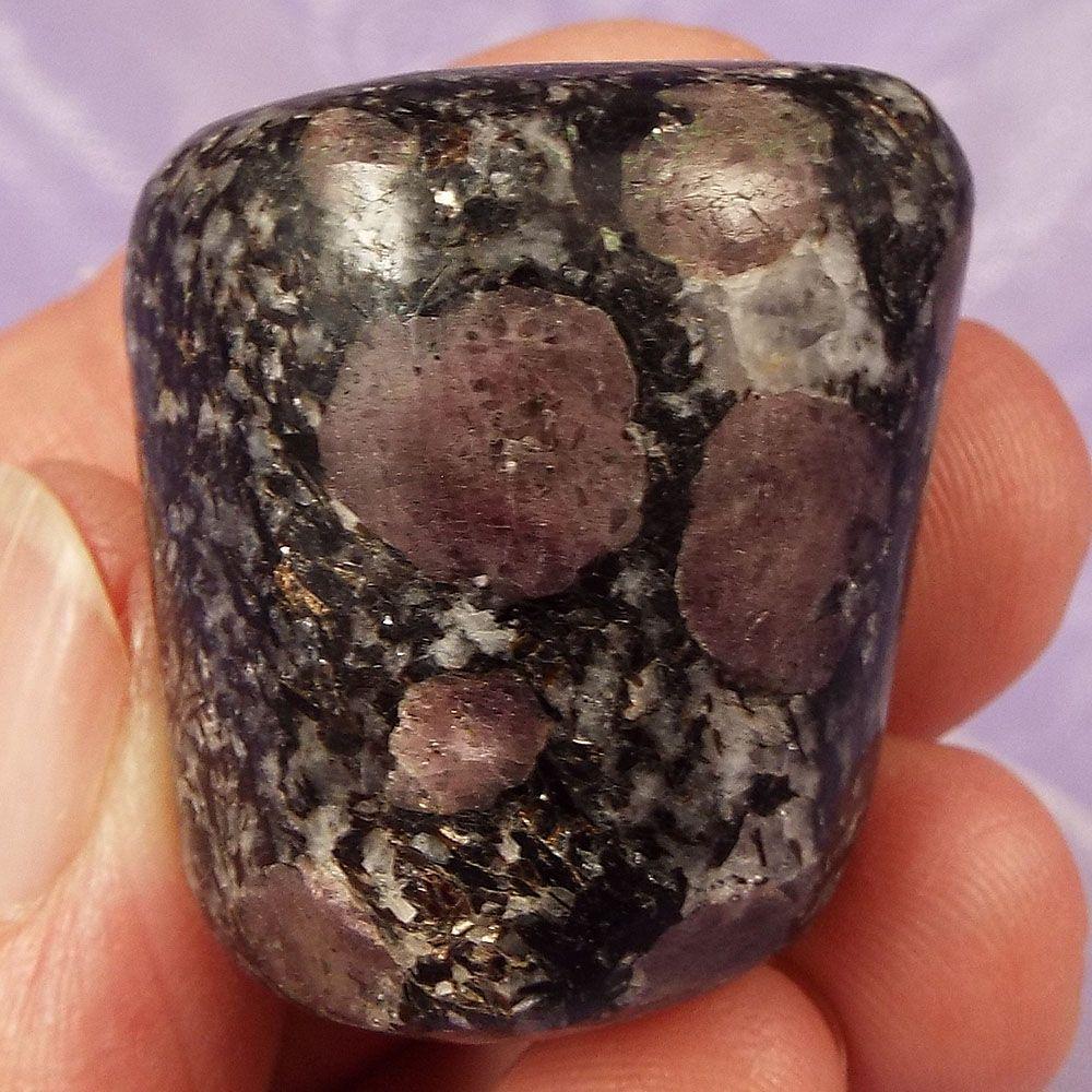 Rare large Pink Spinel in matrix tumblestone 'Overcome Difficulties' 30g SN40268
