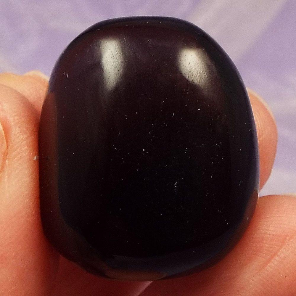 Unusual Smoky Purple Fluorite tumblestone 'Concentration' 24g SN47240