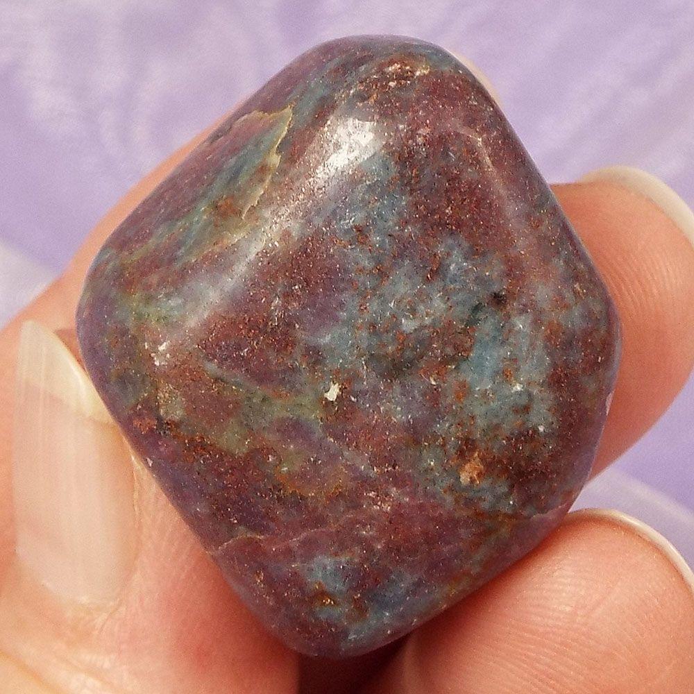 Rare large Ruby with Kyanite tumble stone 33g SN39984